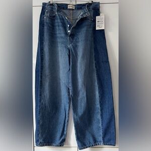 NWT Size 33 - Ética Arden Reworked High-Rise Taper Wide-Leg Jeans (NWT $340)